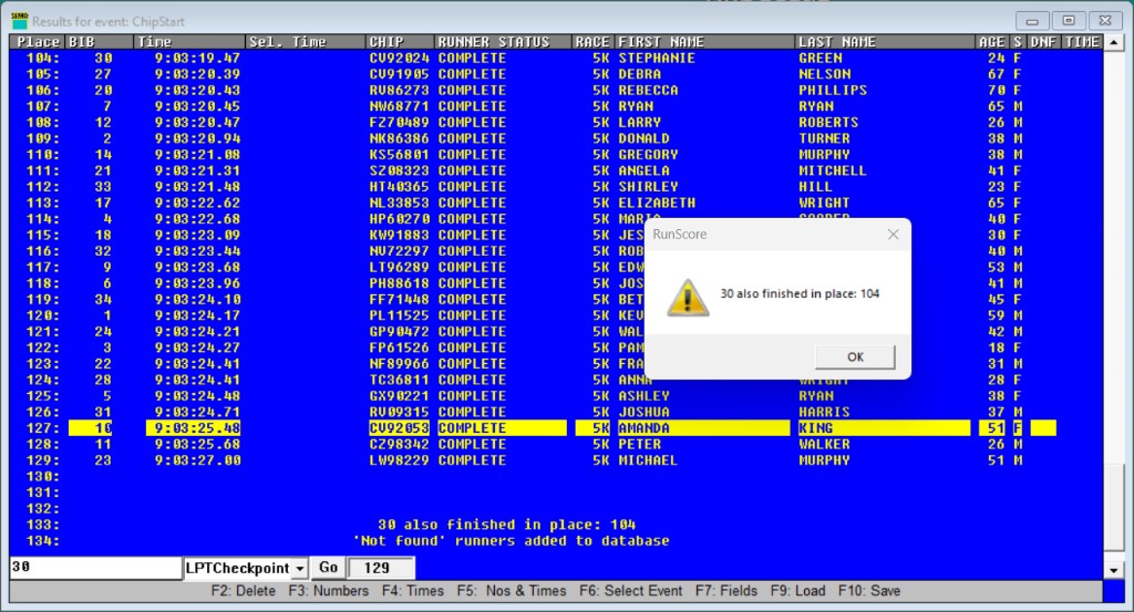 Duplicate bib warning dialog
