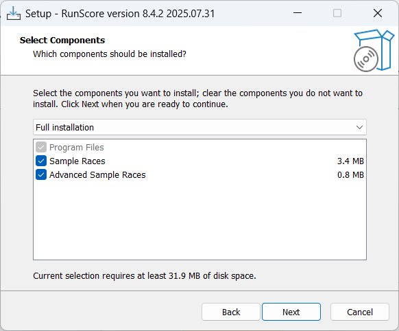 Choose installation type
